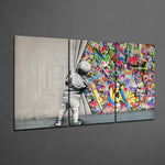 Behind The Curtain Mega Glass Wall Art.