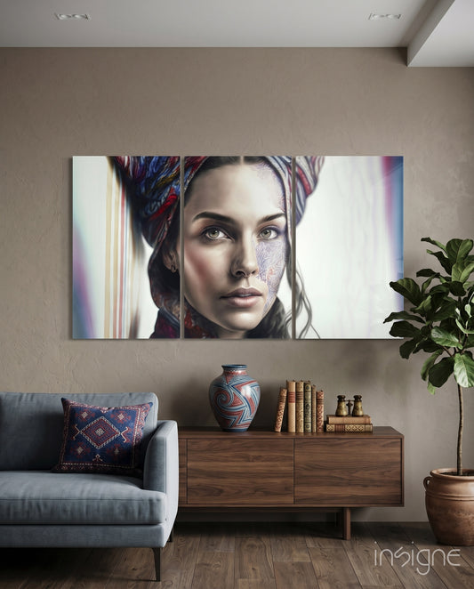 Beauty Glass Wall Art - Lifestyle preview in a designer interior