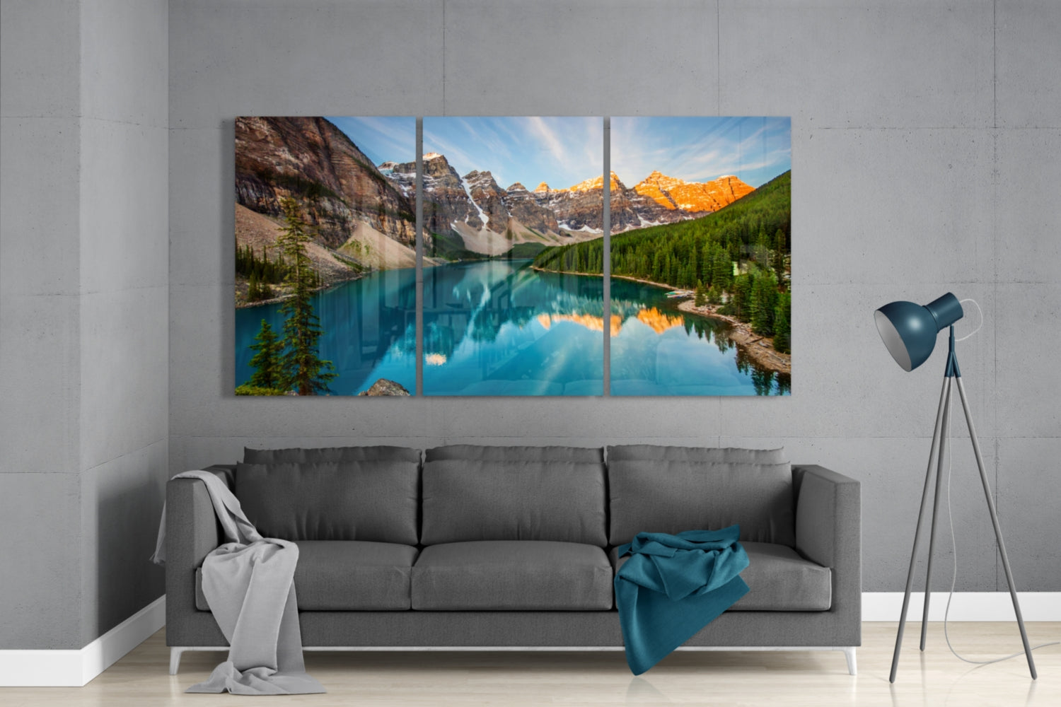 Lake Mega Glass Wall Art.