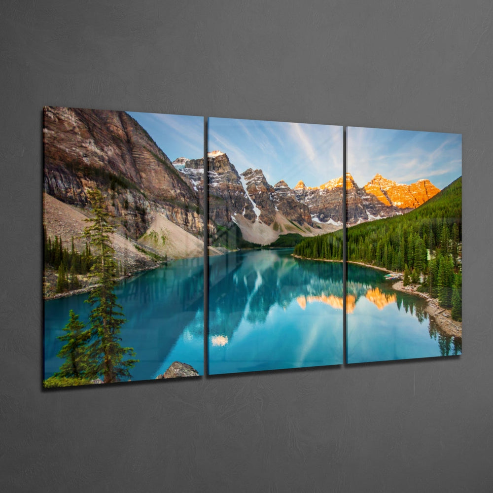 Lake Mega Glass Wall Art.