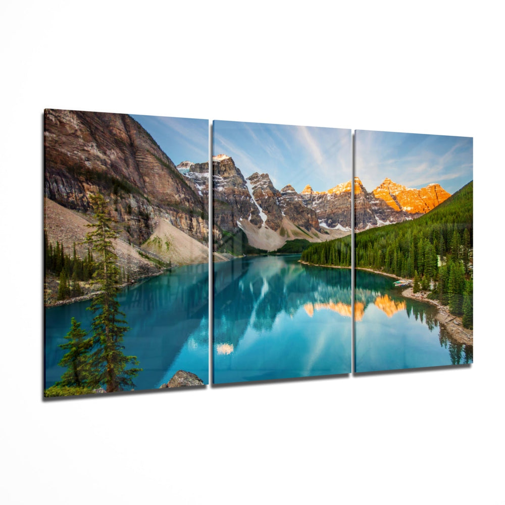 Lake Mega Glass Wall Art.