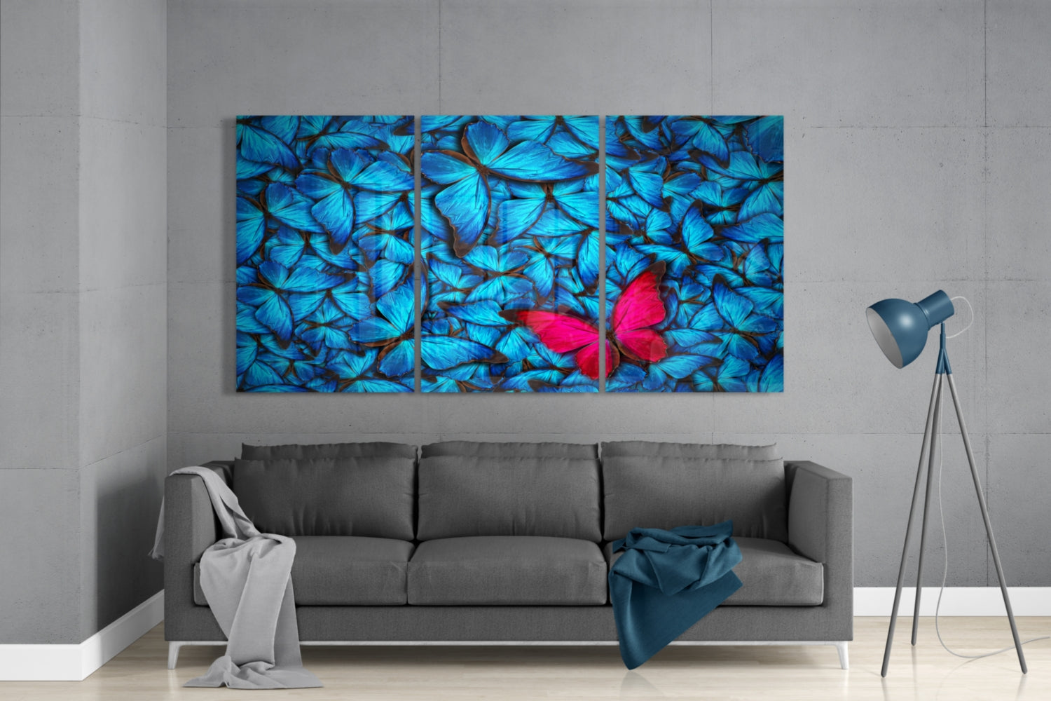 Butterfly Mega Glass Wall Art.