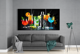 Cocktails Mega Glass Wall Art