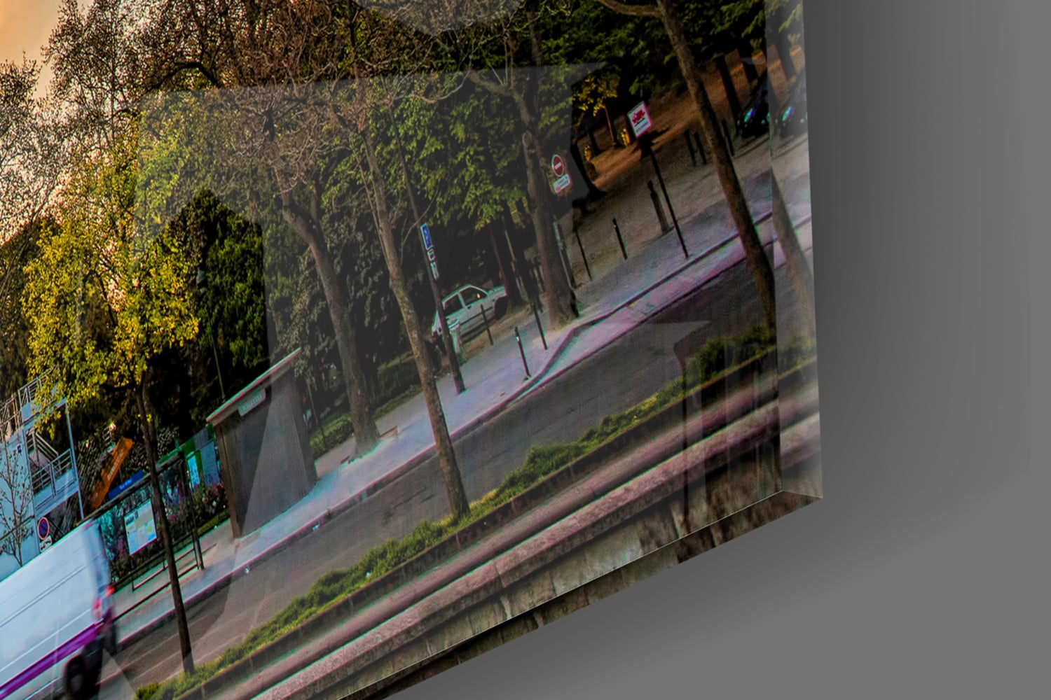 Eiffel Tower Glass Wall Art.