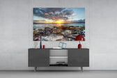 Sea View Glass Wall Art | Full Tempered Glass Panel View
