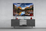 Lake Glass Wall Art | Full Tempered Glass Panel View