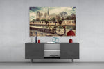 Bicycle Glass Wall Art | Full Tempered Glass Panel View