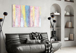 Painted Wood panel adding gentle color to a nursery or child's room