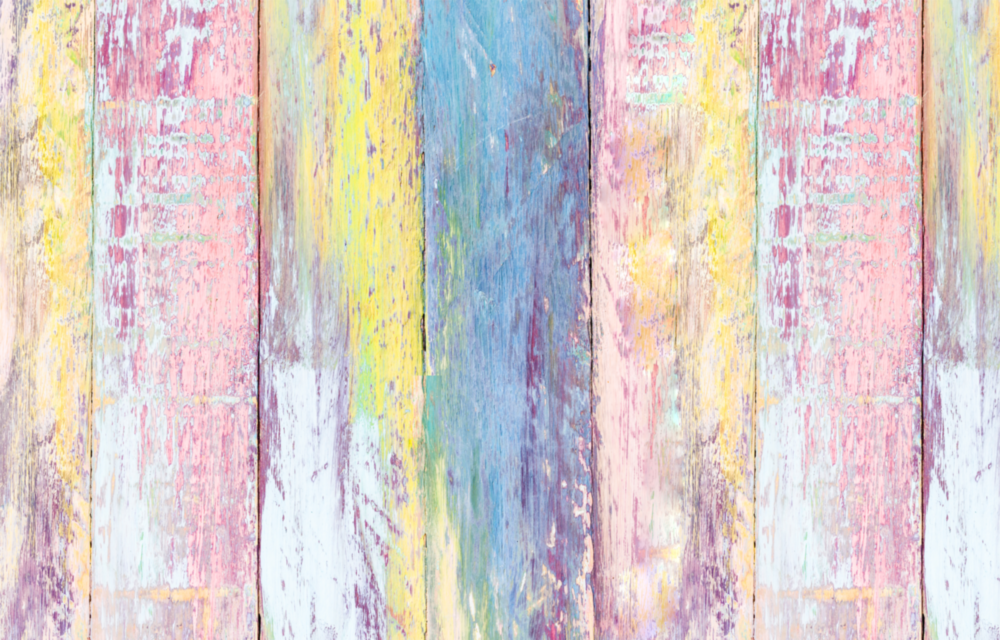 Painted Wood Glass Wall Art