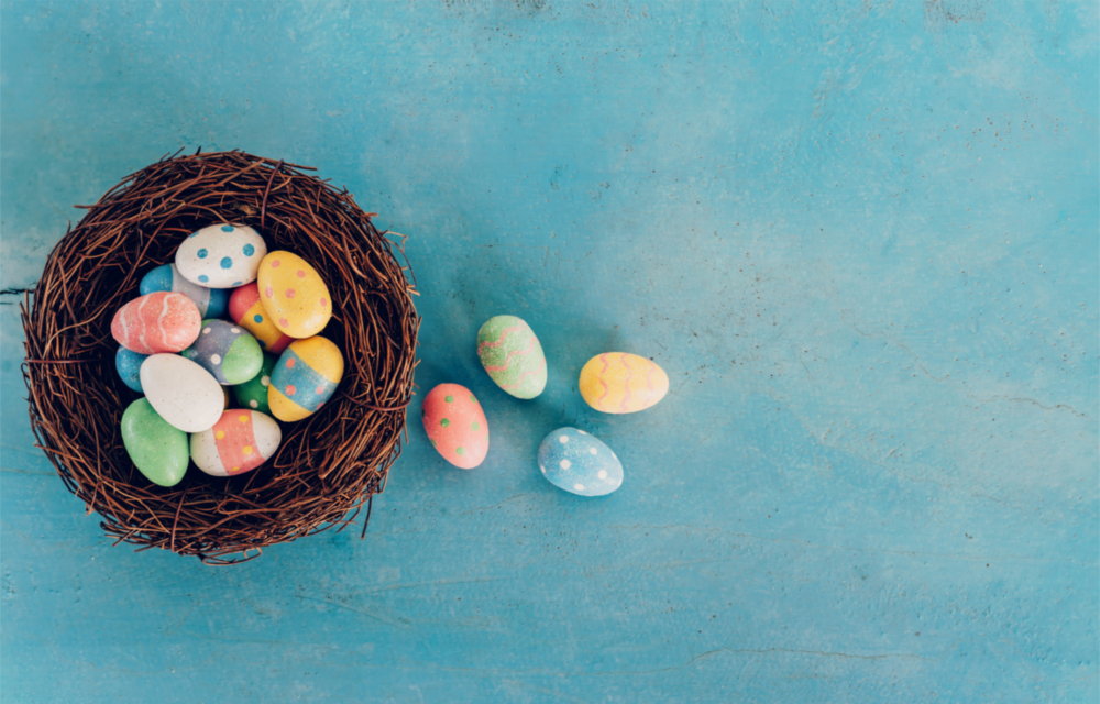 Easter Egg Glass Wall Art