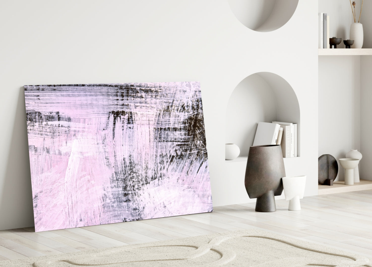 Abstract Glass Wall Art.