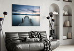 Dock panel enhancing a bathroom retreat with lake calm