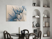 Flower glass print enhancing a hallway with delicate nature detail