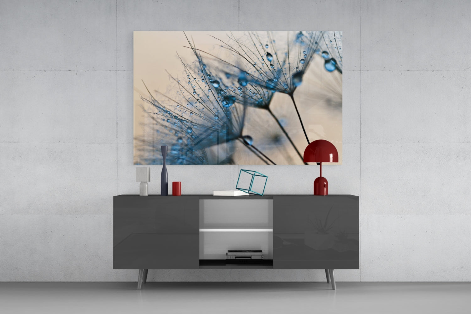 Flower Glass Wall Art.