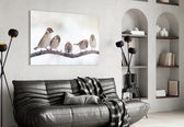 Birds panel adding storybook warmth to a kid's or nursery room