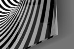 Illusion panel catching direct light to reveal its sharp monochrome