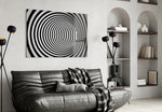 Illusion panel adding visual movement to a creative studio