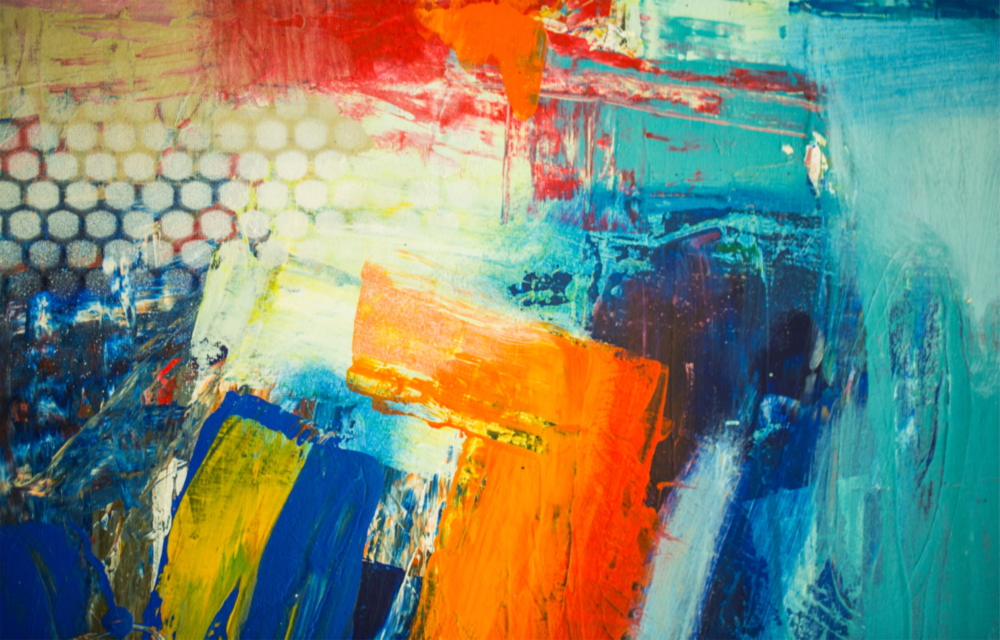 Abstract Glass Wall Art