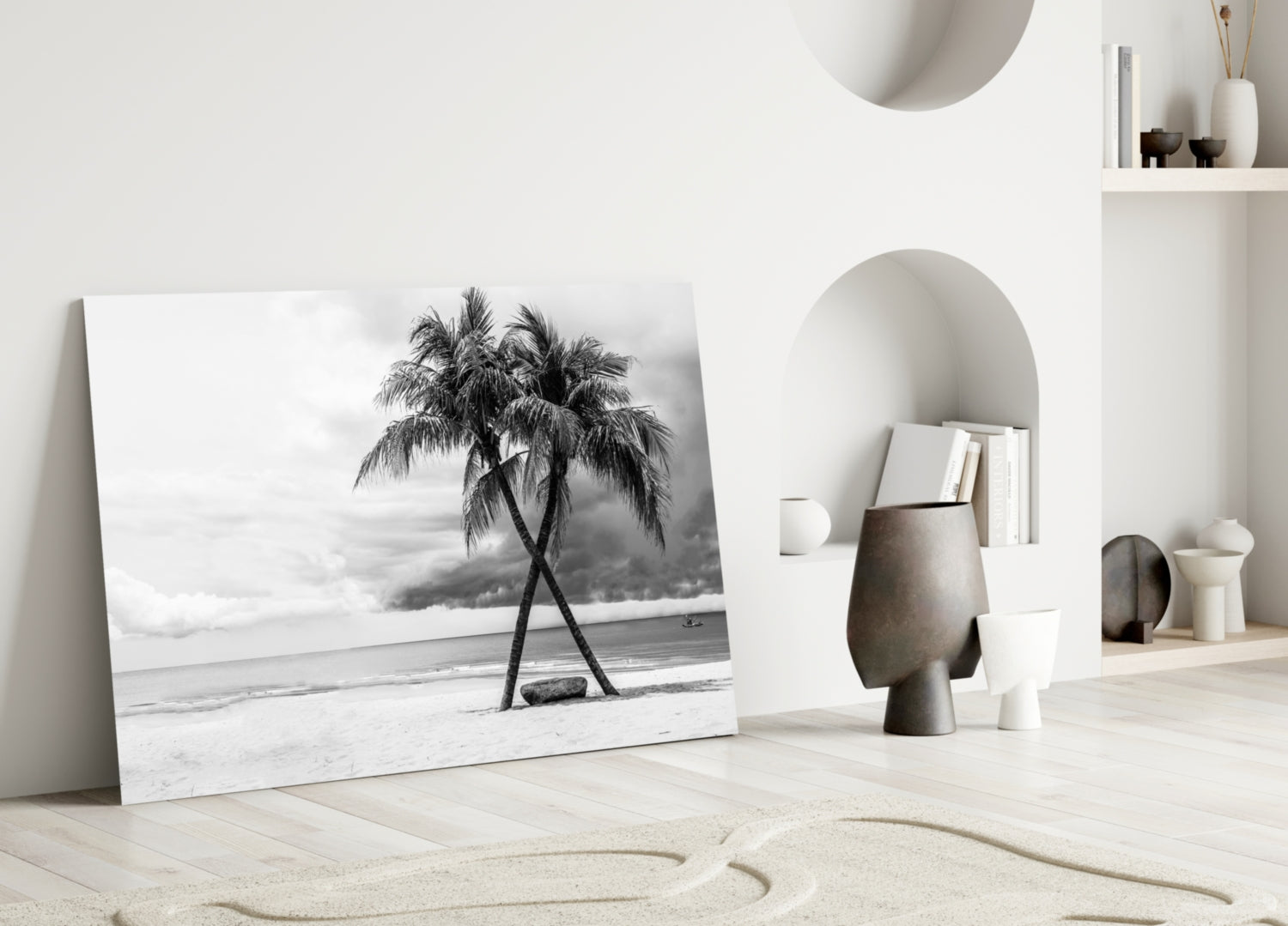 Palm Trees Glass Wall Art.