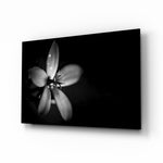 Single flower panel bringing elegant restraint to a contemporary living space