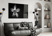 Flower panel adding botanical focus to a dressing area