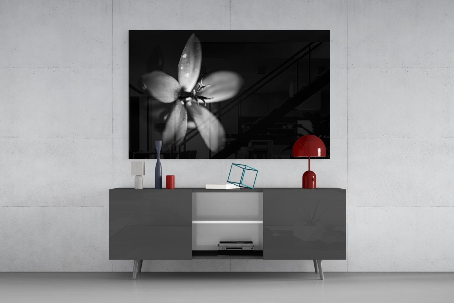 Flower Glass Wall Art.