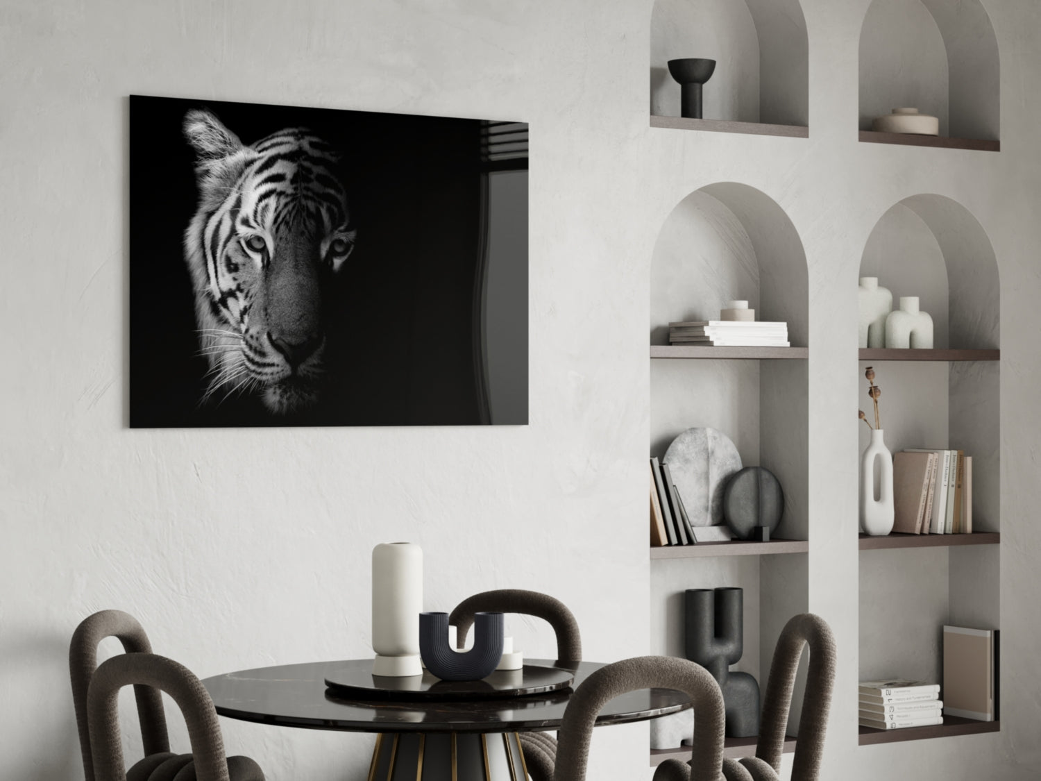 Tiger Glass Wall Art.