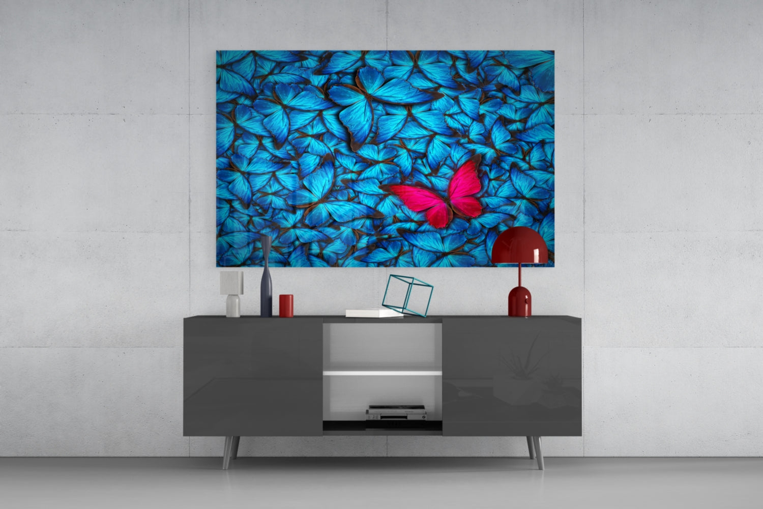 Butterfly Glass Wall Art.