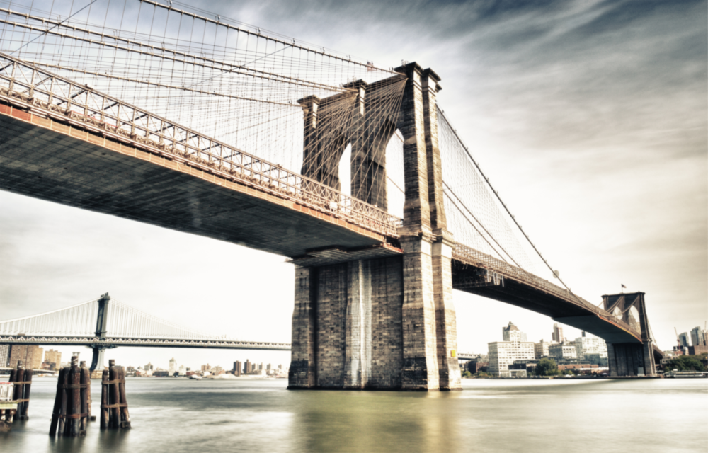 Brooklyn Bridge Glass Wall Art