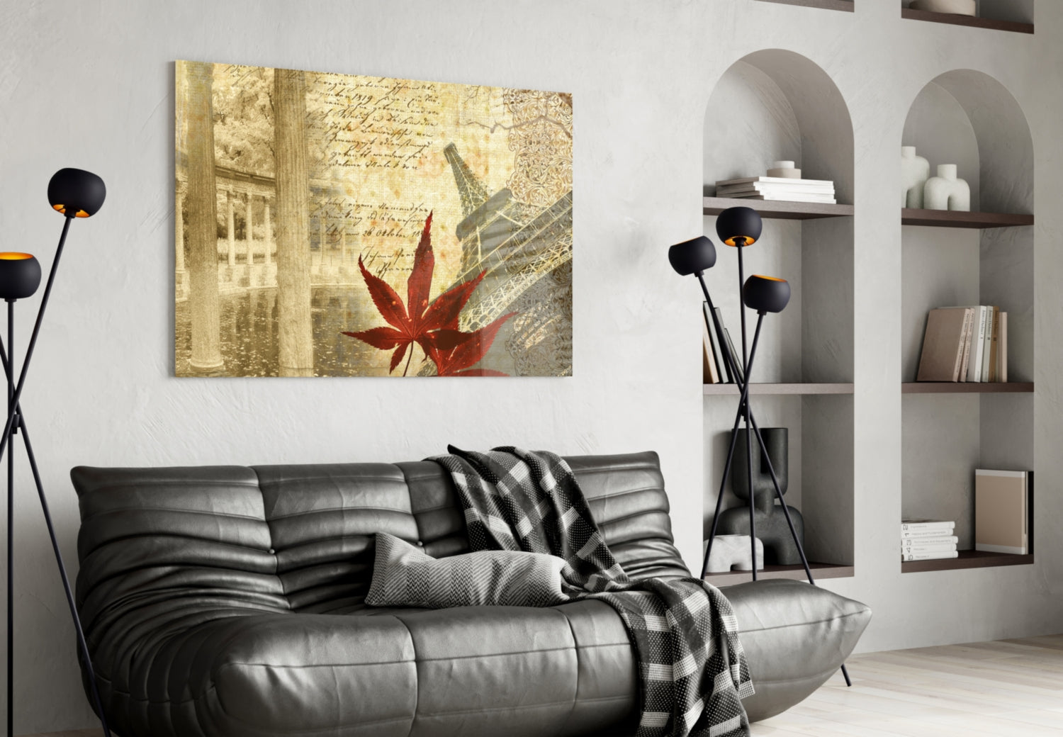 Retro Glass Wall Art.