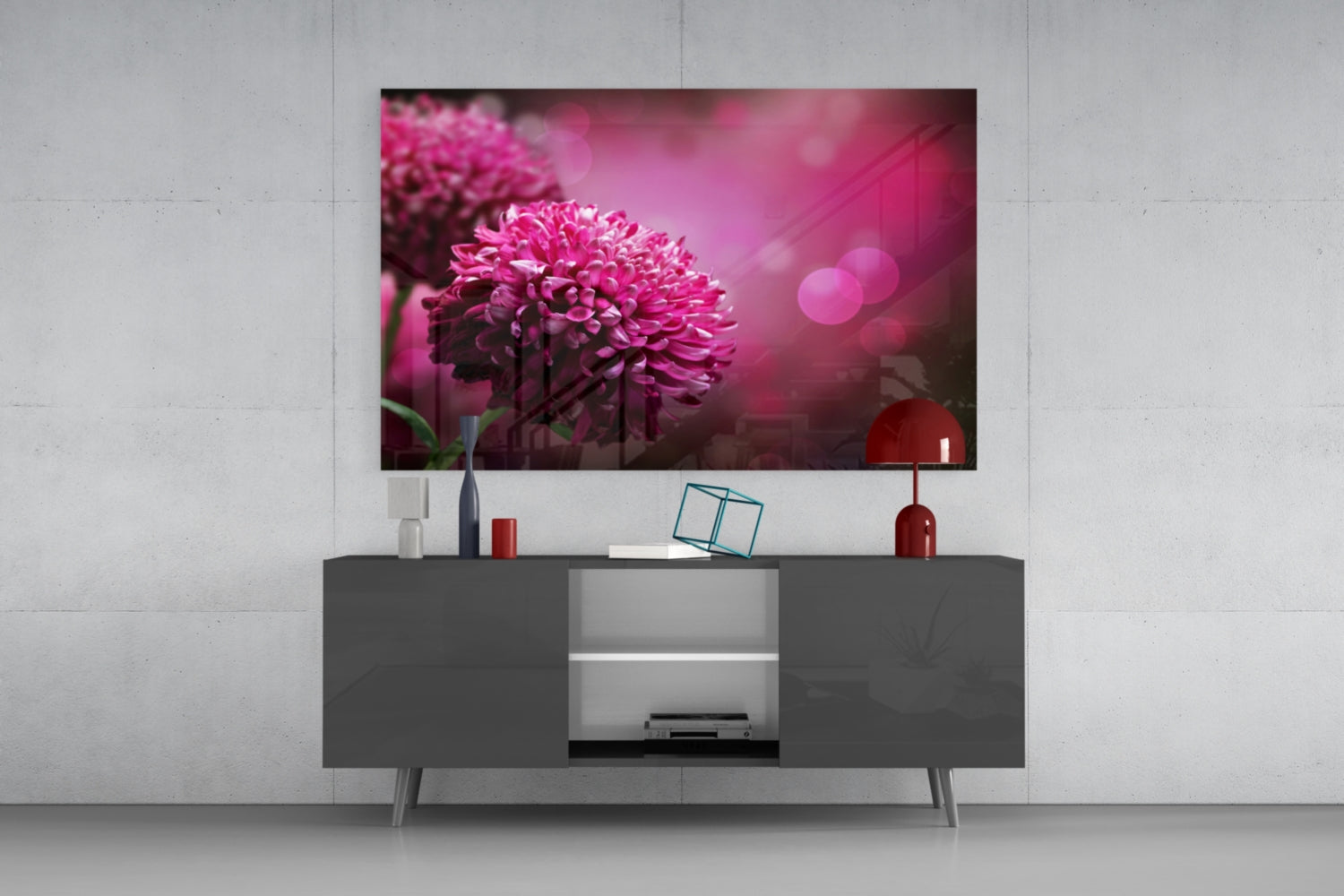 Flower Glass Wall Art.