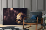 Venetian Mask artwork anchoring a glamorous living room