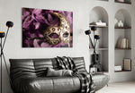 Venetian Mask panel adding theatrical color to a feminine lounge