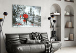 London panel adding travel romance to a bedroom
