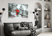 London panel adding travel romance to a bedroom