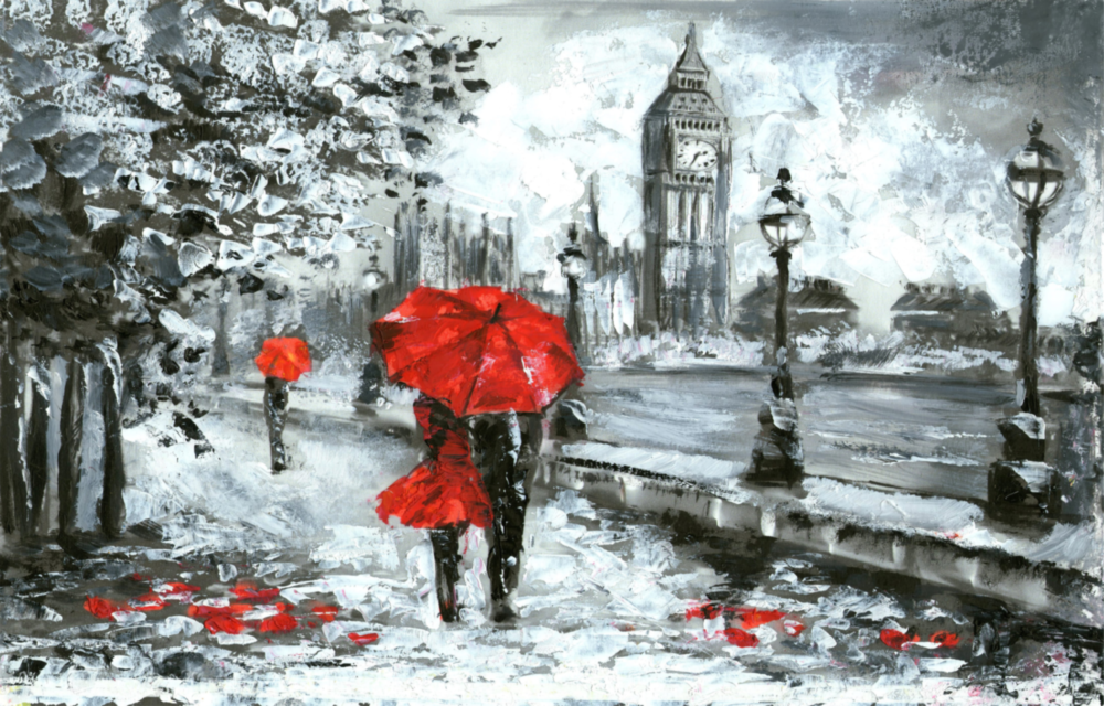 London Glass Wall Art