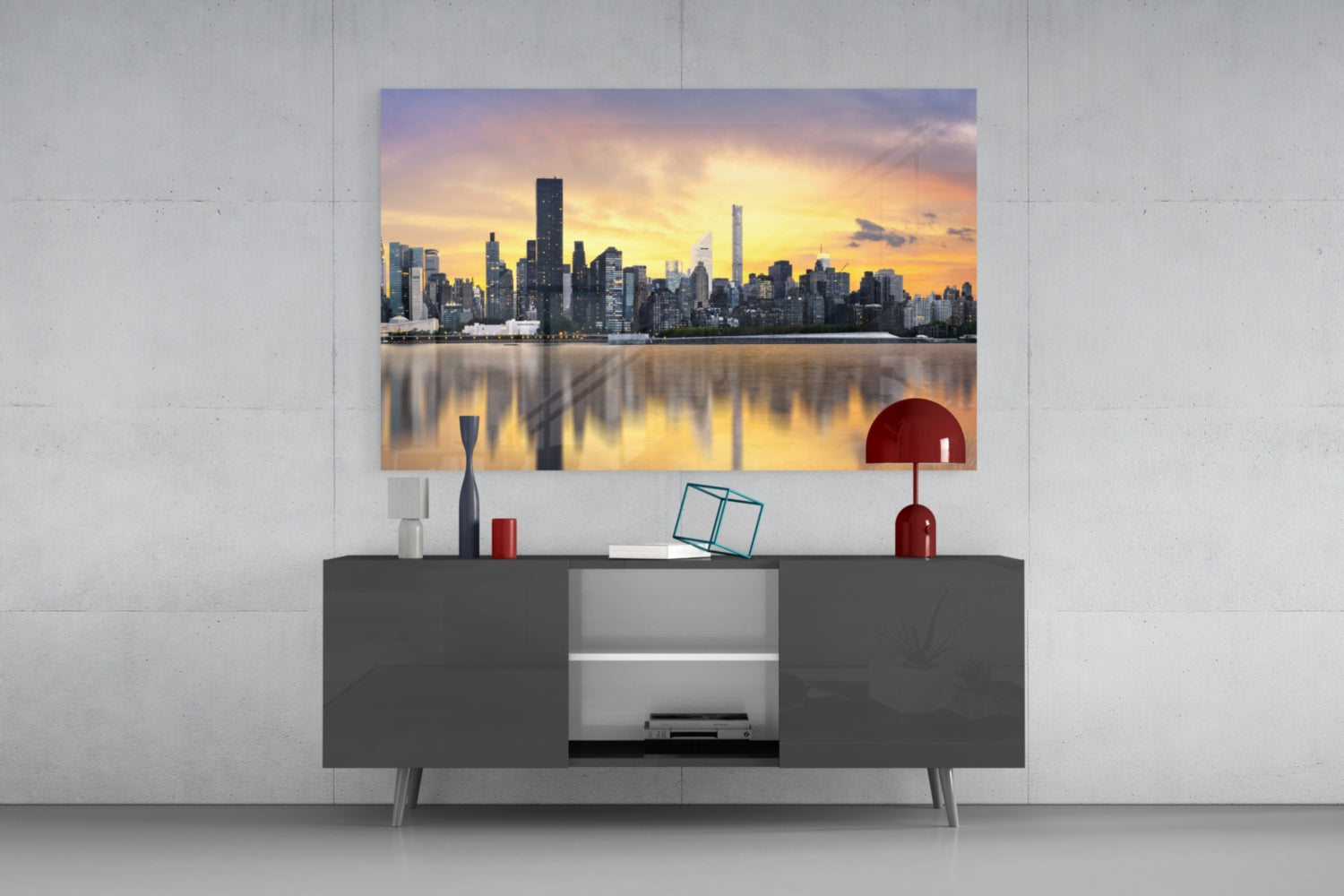 Downtown Glass Wall Art.