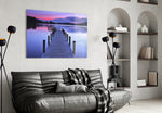 Dock panel adding evening mood to a bathroom retreat