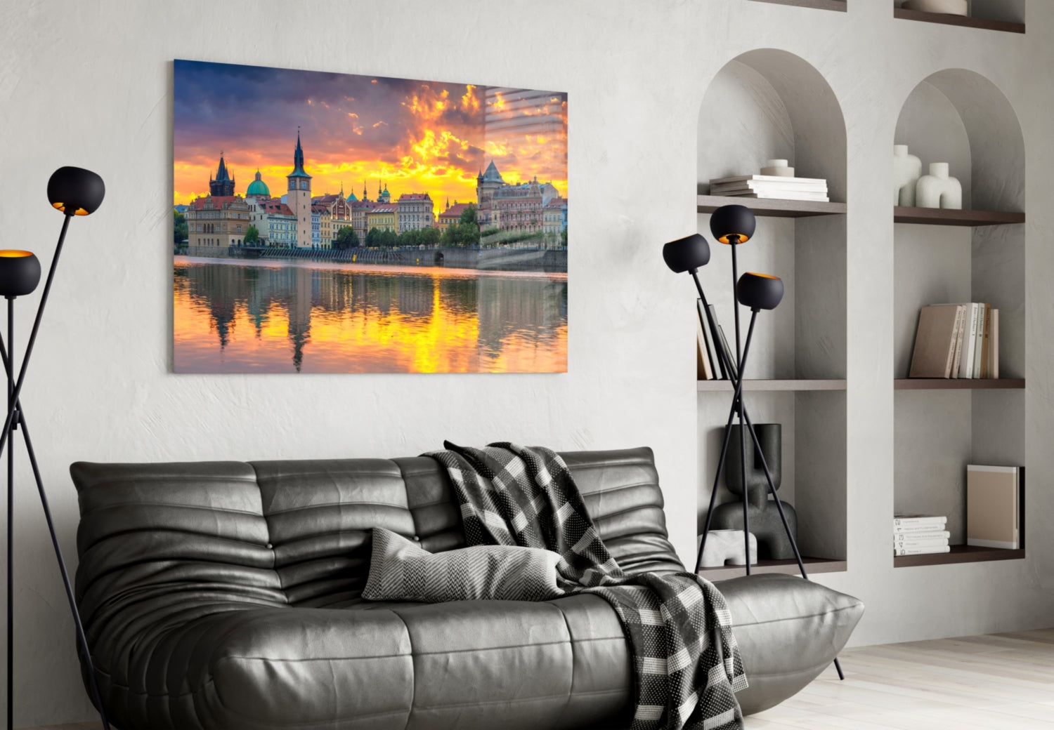 Prague Glass Wall Art.