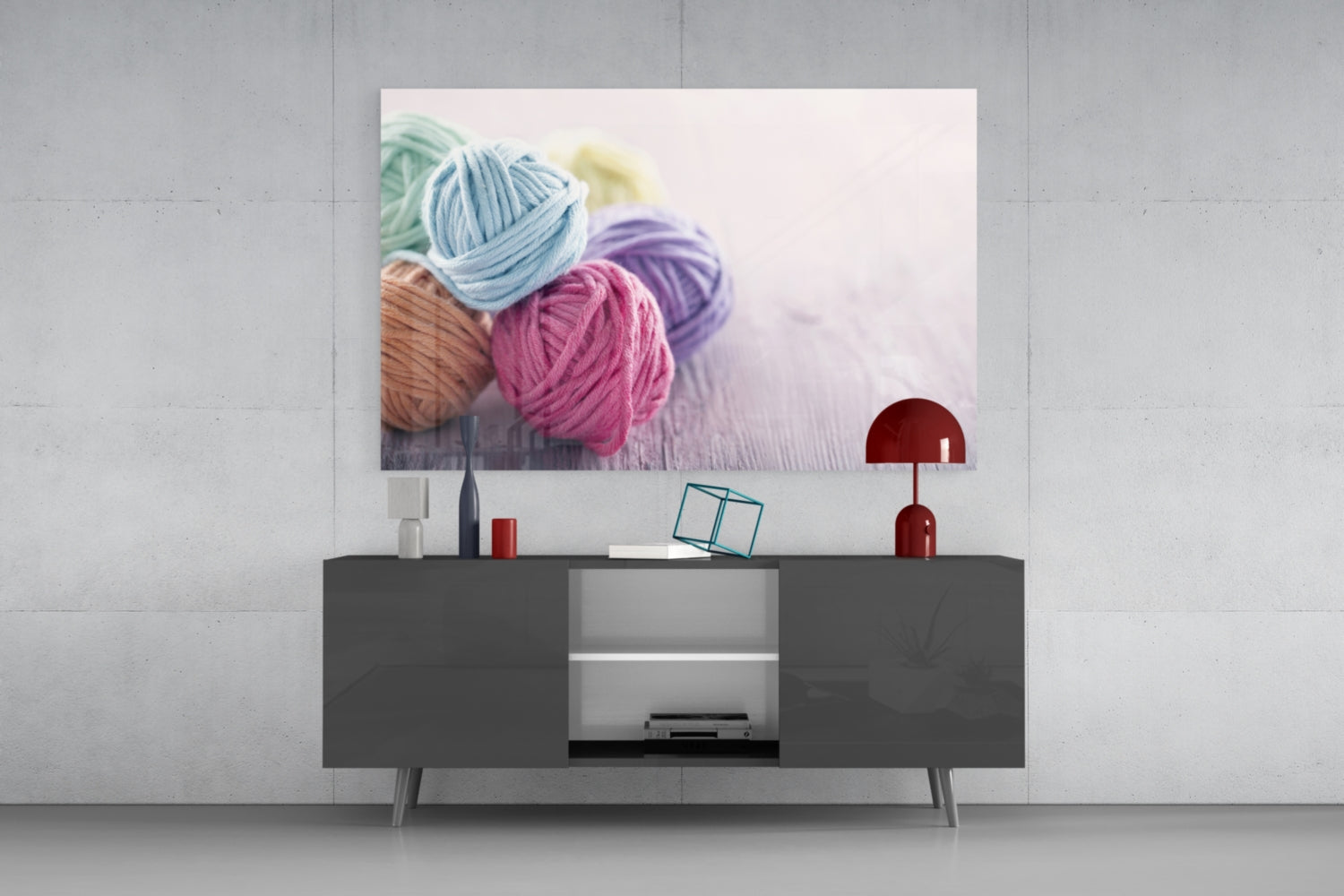 Balls of Rope Glass Wall Art.