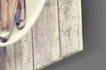 Heart panel catching soft light to reveal its rustic palette