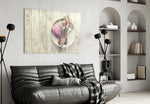Heart panel adding romantic mood to a dining nook