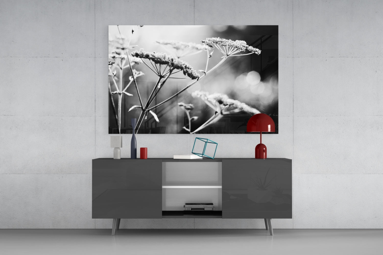 Flower Glass Wall Art.