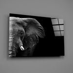 Elephant portrait panel bringing quiet strength to a contemporary living space