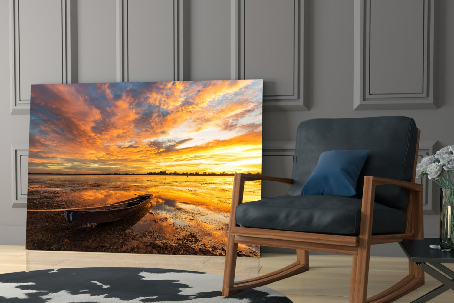 Lake Glass Wall Art.