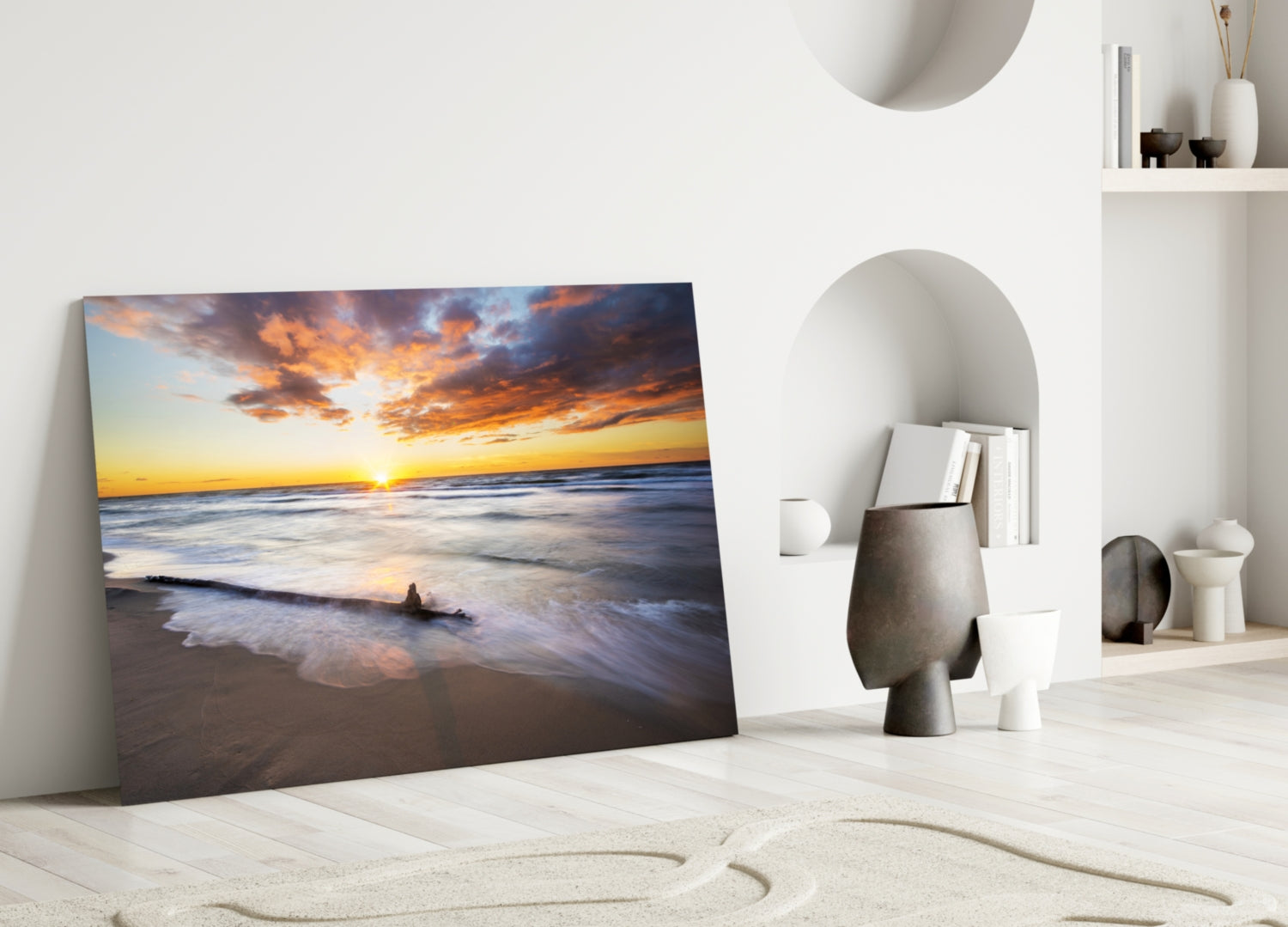 Sunset Glass Wall Art.