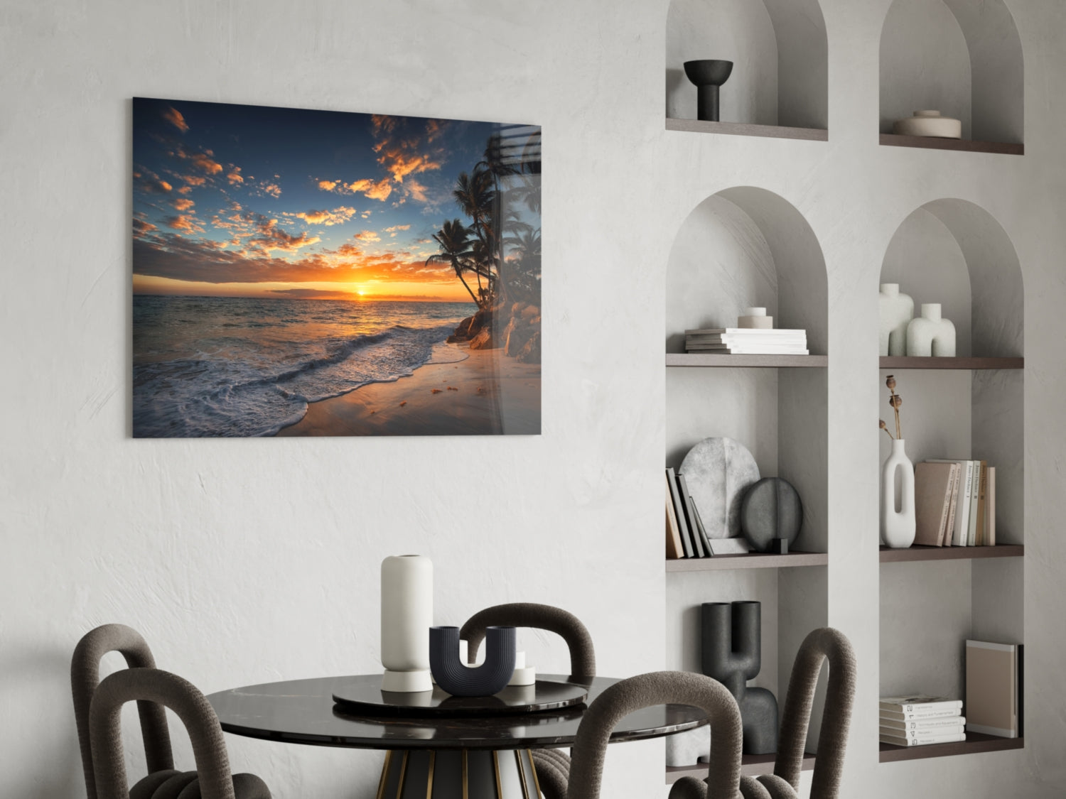 Palm Trees Glass Wall Art.