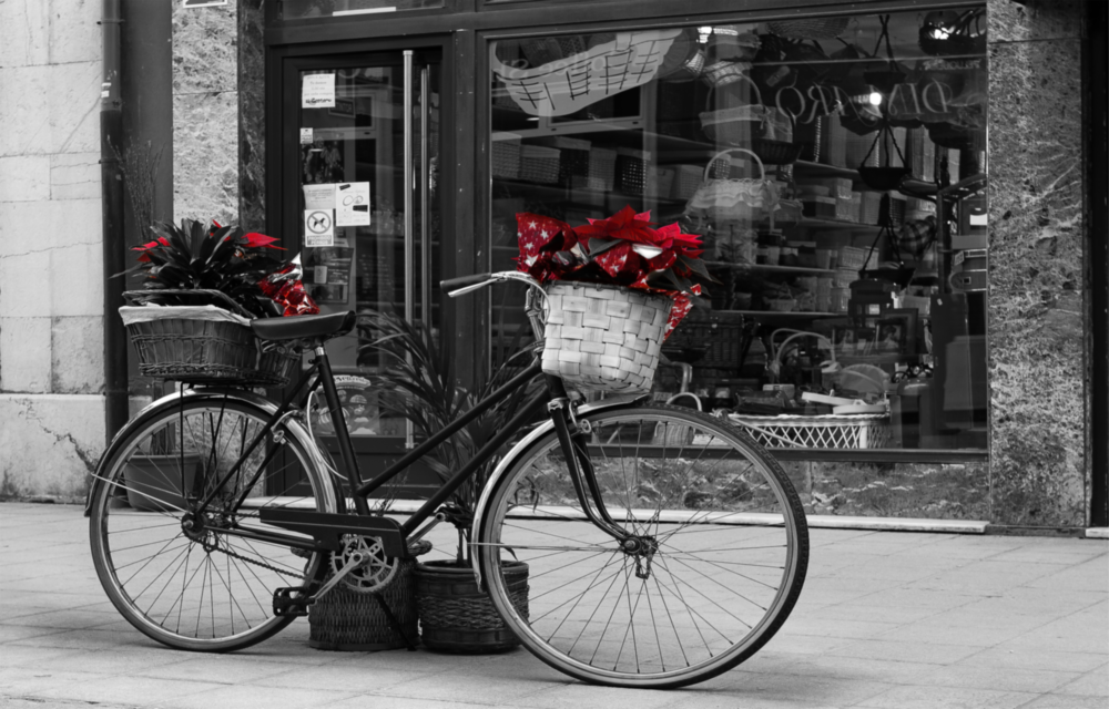 Bicycle Glass Wall Art