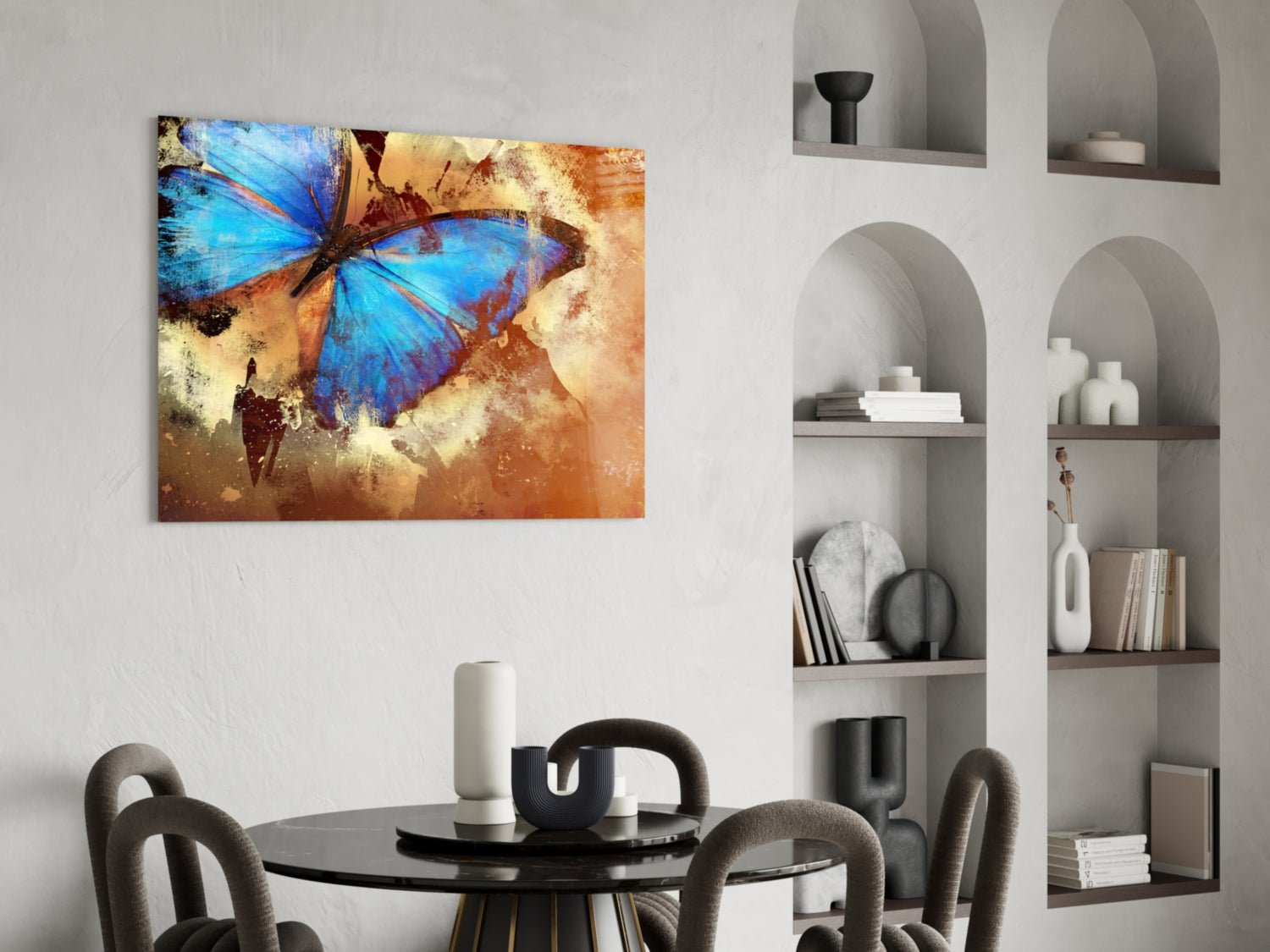 Butterfly Glass Wall Art.
