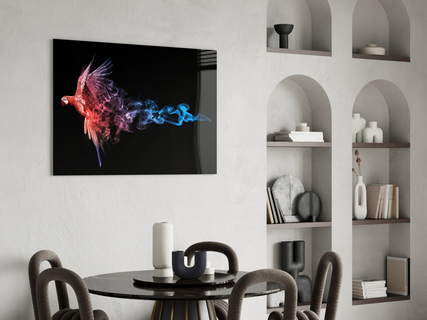 Parrot Glass Wall Art.